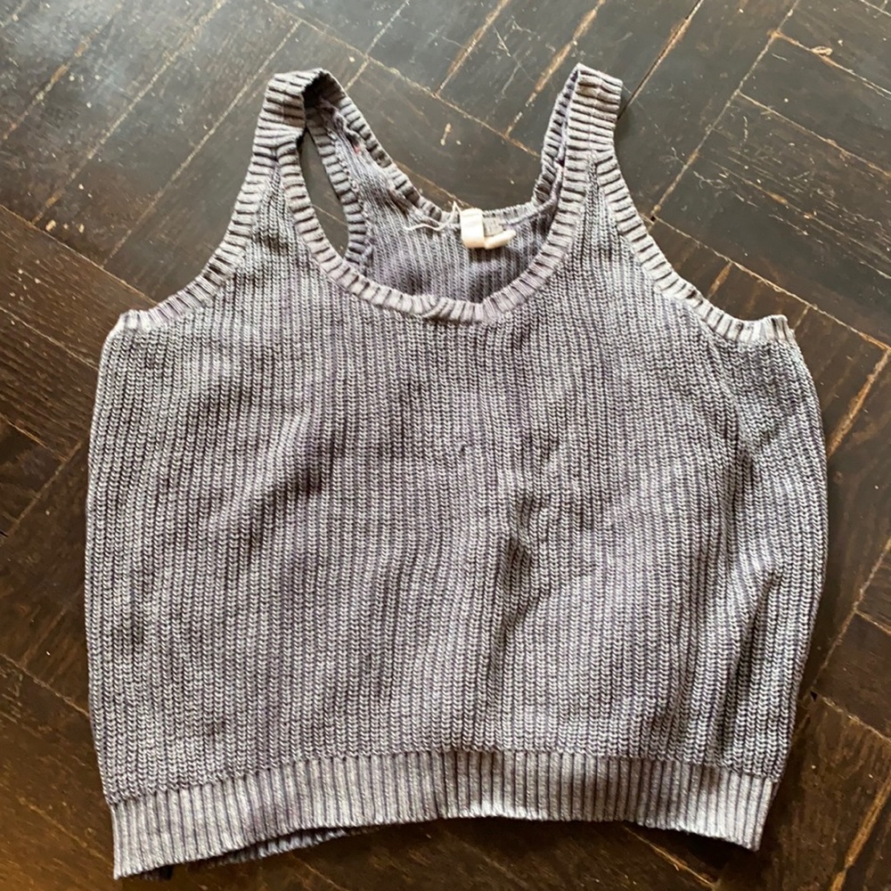Knit gray free people tank